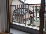 南向きのベランダ